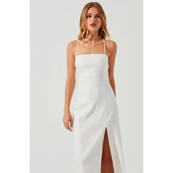 NWT ASTR Women's Brayden Strappy Back Midi Dress - Picture 2 of 10